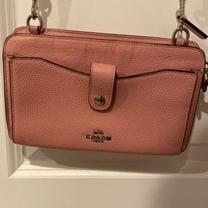 Coach pink small crossbody bag